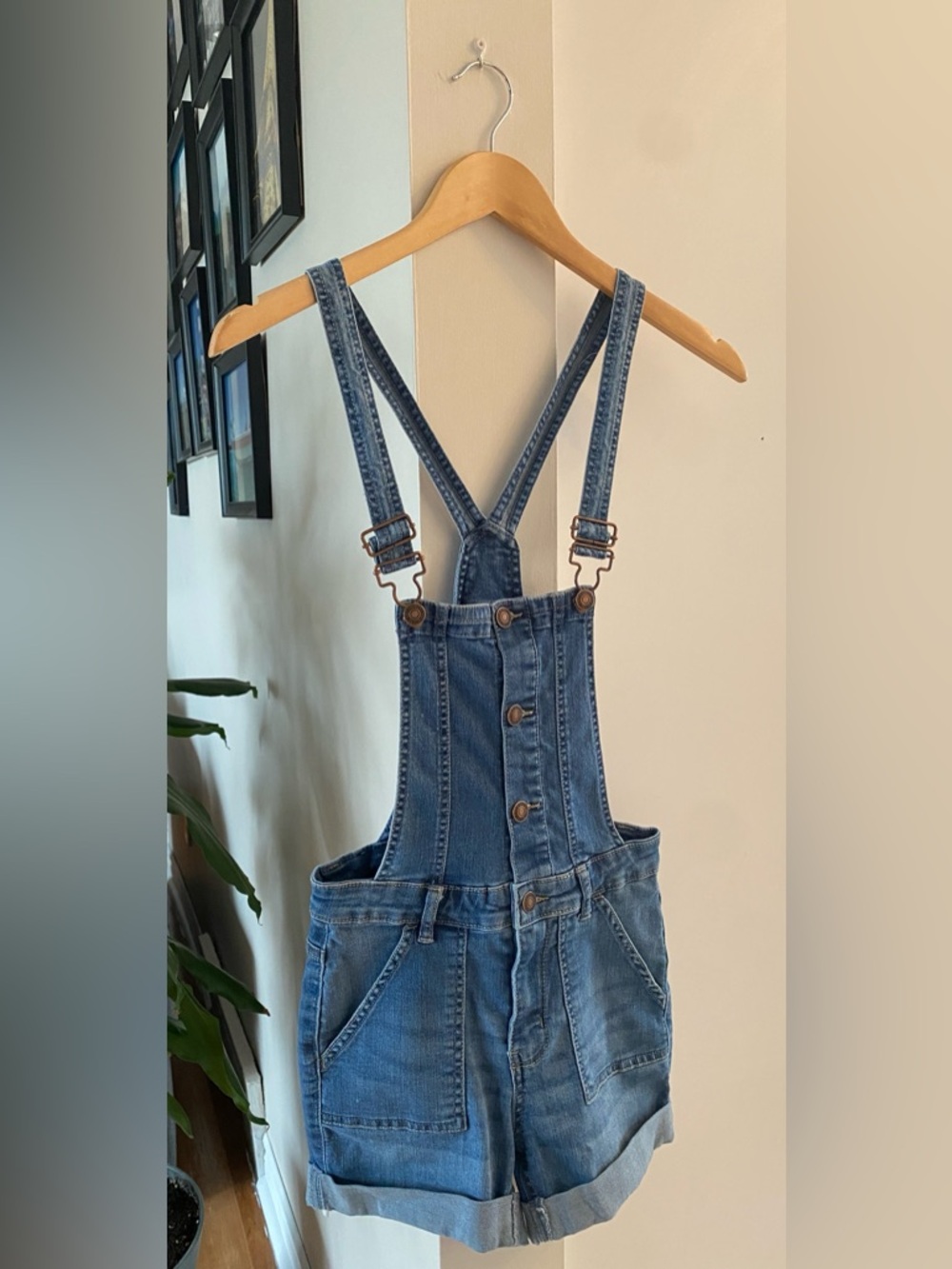 Combinaison short en jeans / Denim short combi